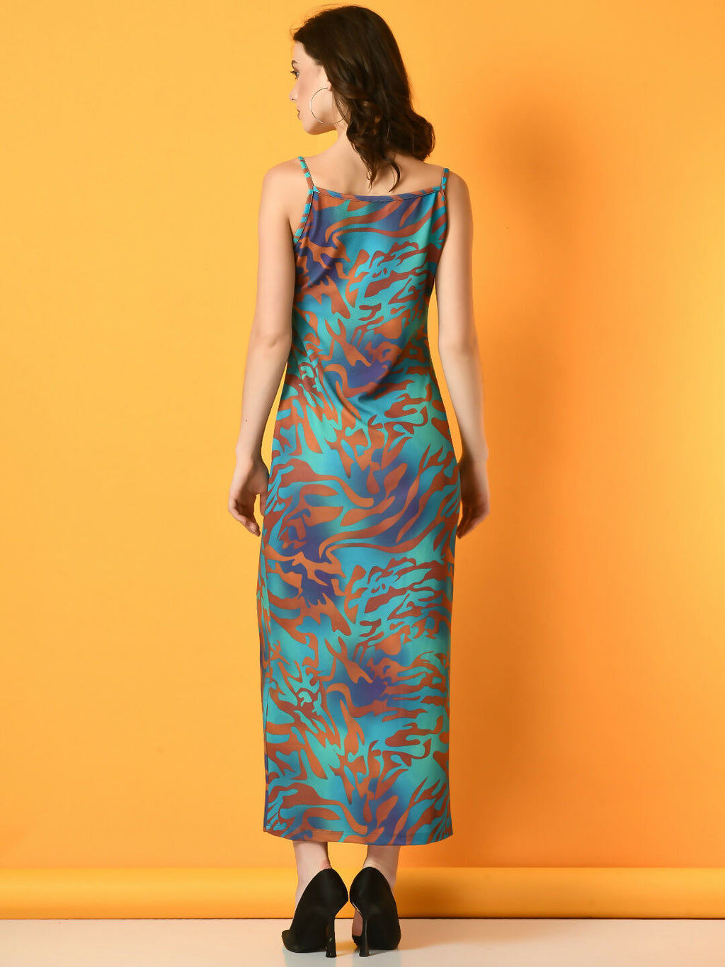 Myshka Women's Multi Printed Party Dress | Grocsy