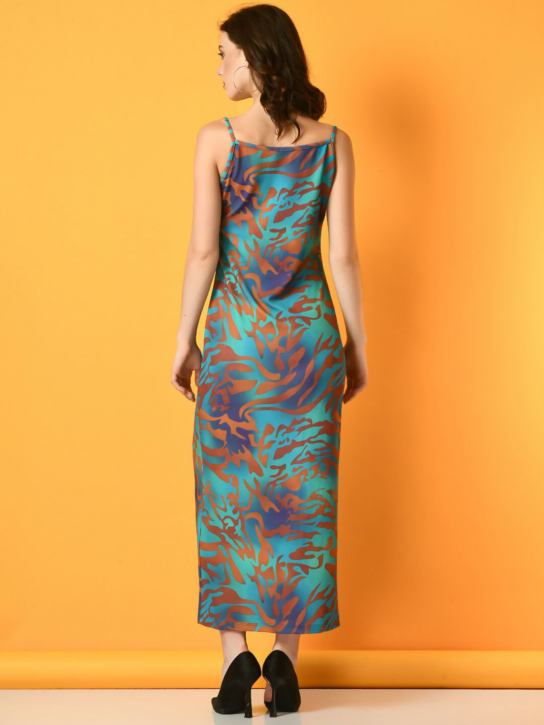Myshka Women's Multi Printed Party Dress | Grocsy
