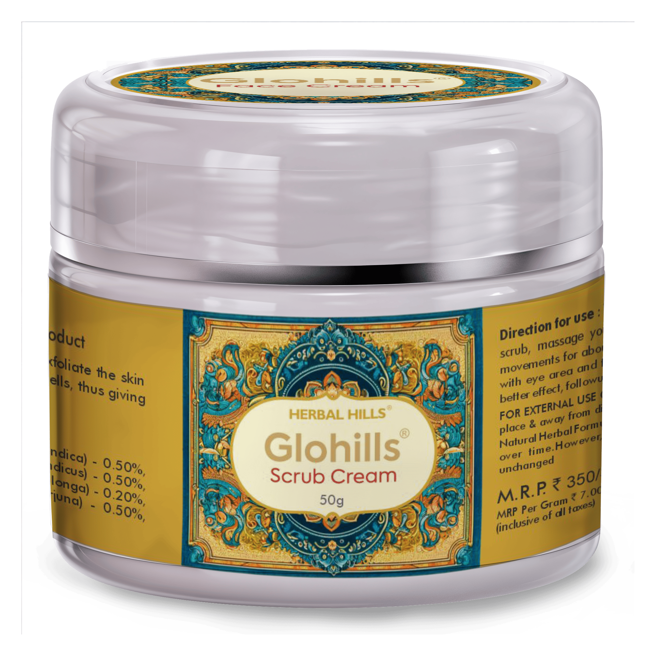 Herbal Hills Glohills Scrub Cream | Grocsy