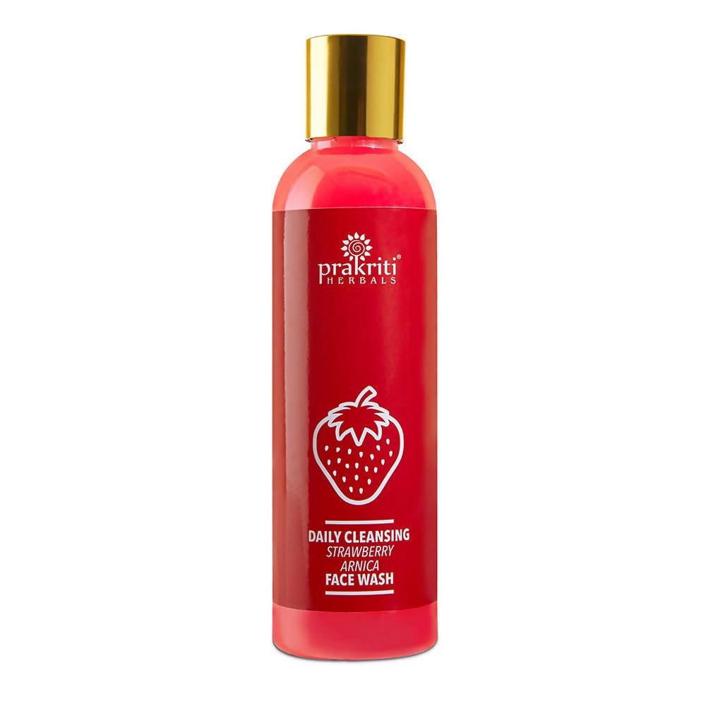Prakriti Herbals Daily Cleansing Strawberry Arnica Face Wash | Grocsy