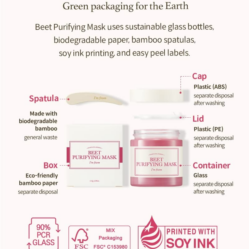 I’m From Beet Purifying Mask Deep moisturizing | Grocsy