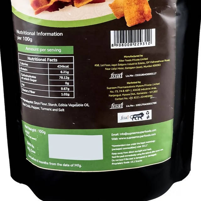 Supreem Super Foods Normalife Soya Chips | Grocsy