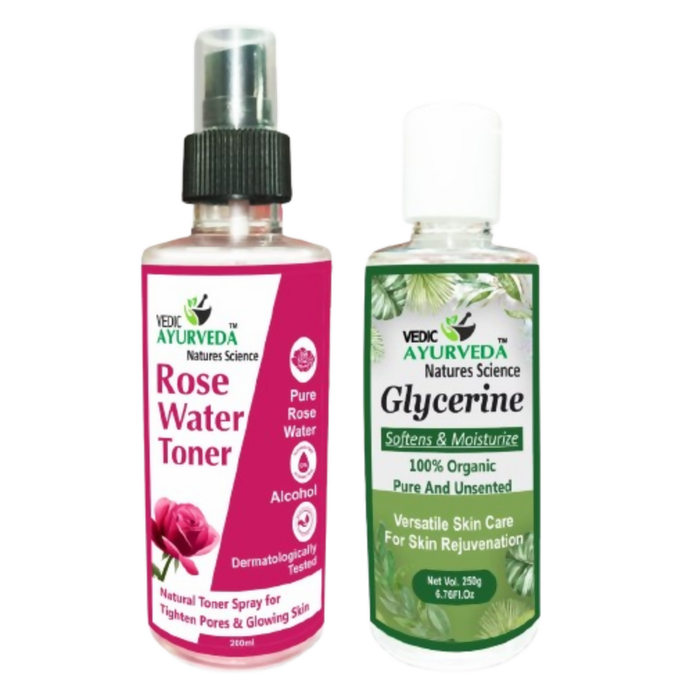 VedicAyurveda Glycerine With Rose Toner & Mist | Grocsy