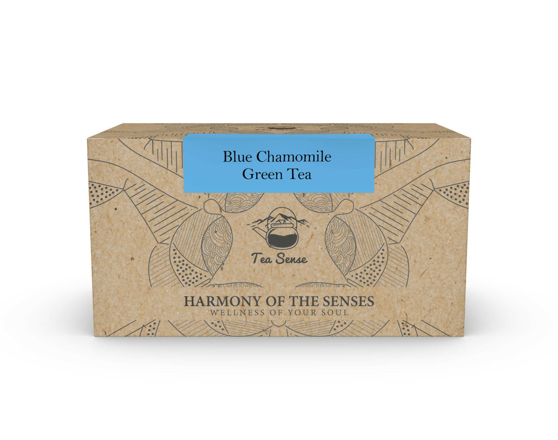 Tea Sense Blue Chamomile Green Tea Bags Box | Grocsy