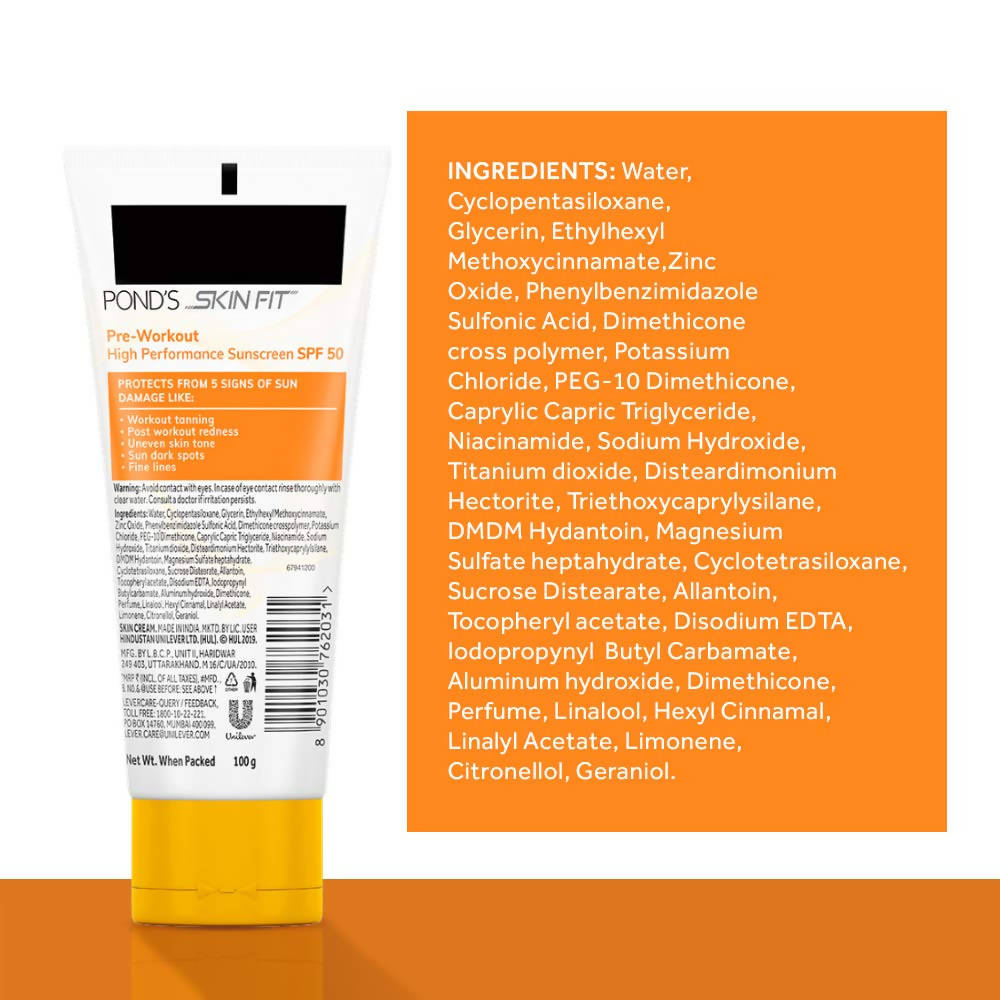 Ponds Skin Fit High Performance Sunscreen SPF50 Cream | Grocsy