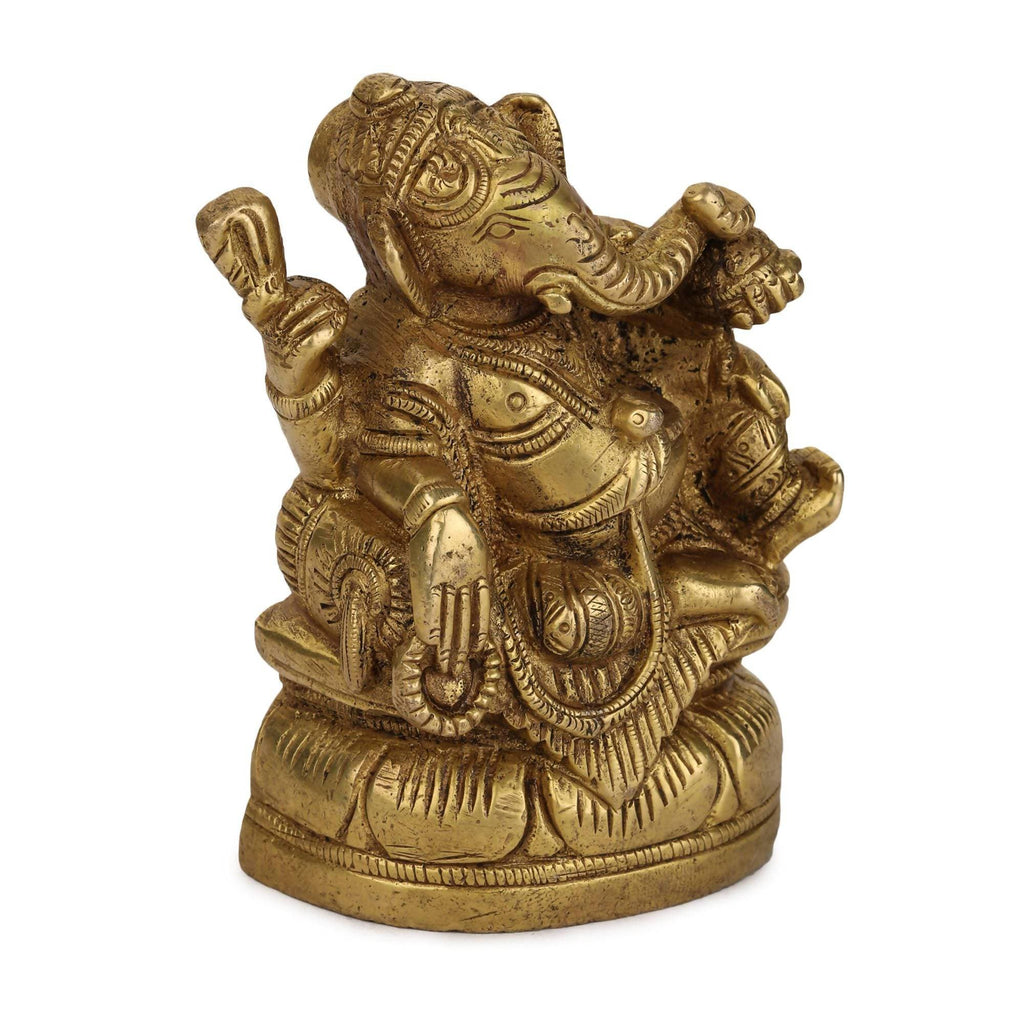 Devlok Resting Ganesha Idol | Grocsy