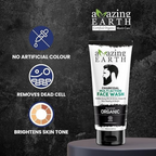 Amazing Earth Certified Organic Activated Charcoal Face Wash | Grocsy