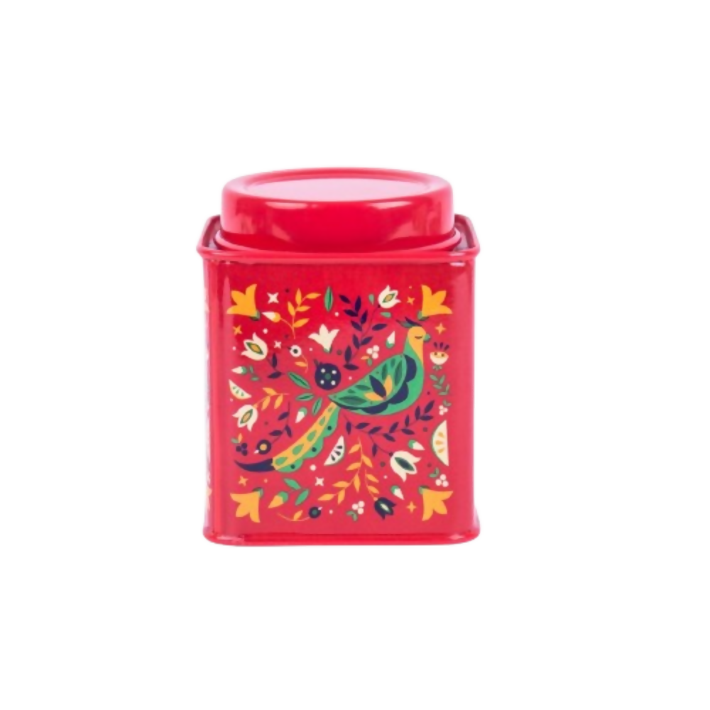 Chumbak Dark Red Storage Tin | Grocsy