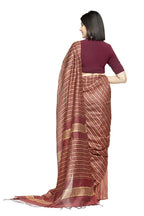Mominos Fashion Maroon Color Bhagalpuri Saree | Grocsy