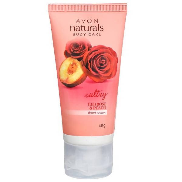 Avon Naturals Sultry Red Rose & Peach Hand Cream | Grocsy