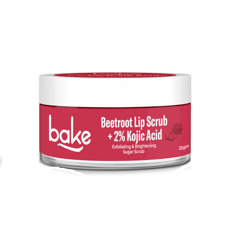 Bake 2% Kojic Acid Beetroot Lip Scrub For Dark Lips & Pigmentation | Grocsy