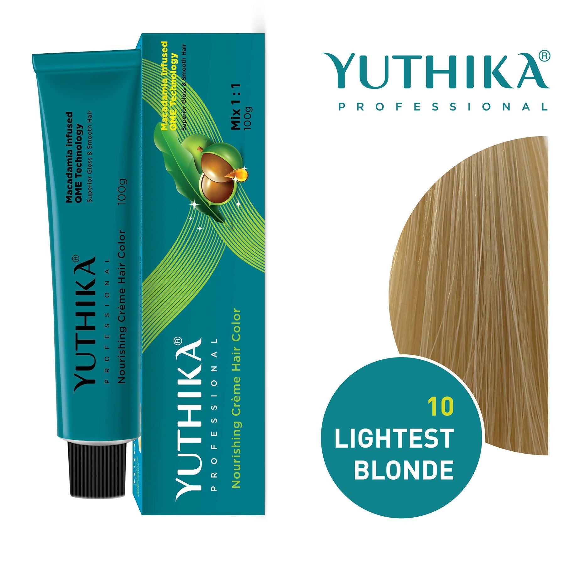 Yuthika Professional Creme Hair Colour - Lightest Blonde | Grocsy