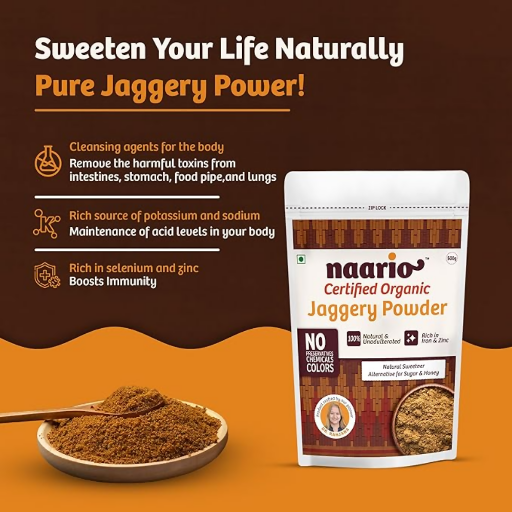 Naario Organic Jaggery Powder | Grocsy