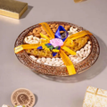 G Pulla Reddy Dry Fruit Copper Tray | Grocsy