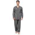 Jainish Men Black & White Checked Night suit | Grocsy