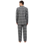 Jainish Men Black & White Checked Night suit | Grocsy