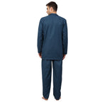 Jainish Men's Blue Checked Night Suits ( GNS 001Blue ) | Grocsy