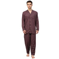Jainish Men's Maroon Checked Night Suits ( GNS 001Maroon ) | Grocsy