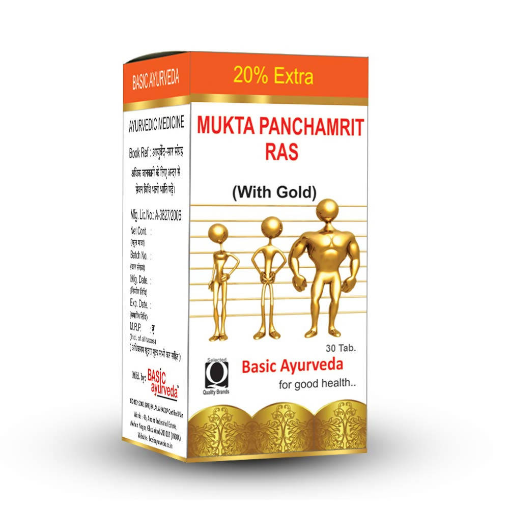 Basic Ayurveda Mukta Panchamrit Ras | Grocsy