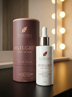Flawora Set of Anti-Grey Hair Serum and Golden Glow Face Serum | Grocsy