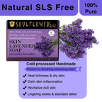 Soulflower Lavender Handmade Soap with Real Lavender | Grocsy