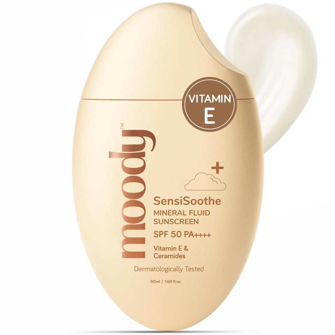 Moody SensiSoothe Mineral Brightening Sunscreen Serum with Ceramides & Rice | Grocsy