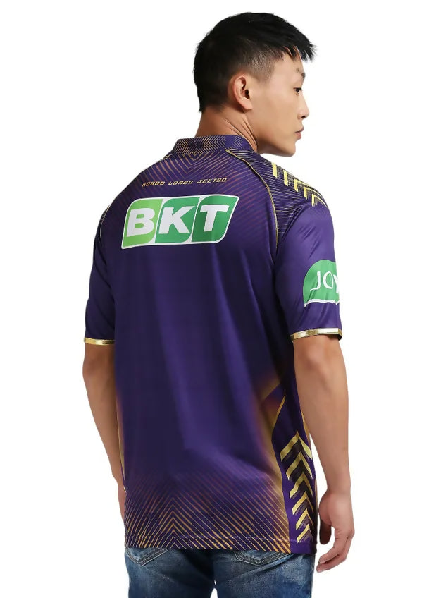 Kolkata Knight Riders Men Purple Printed Half Sleeves Jersey IPL, T20 | Grocsy