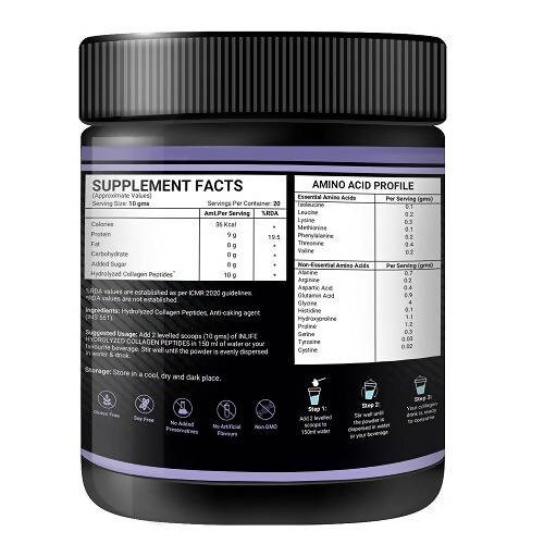 Inlife Hydrolyzed Type 1 & 3 Collagen Peptides Powder | Grocsy