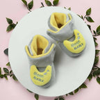 Tiny Bugs For Boys & Girls Baby Winter Booties - Grey | Grocsy