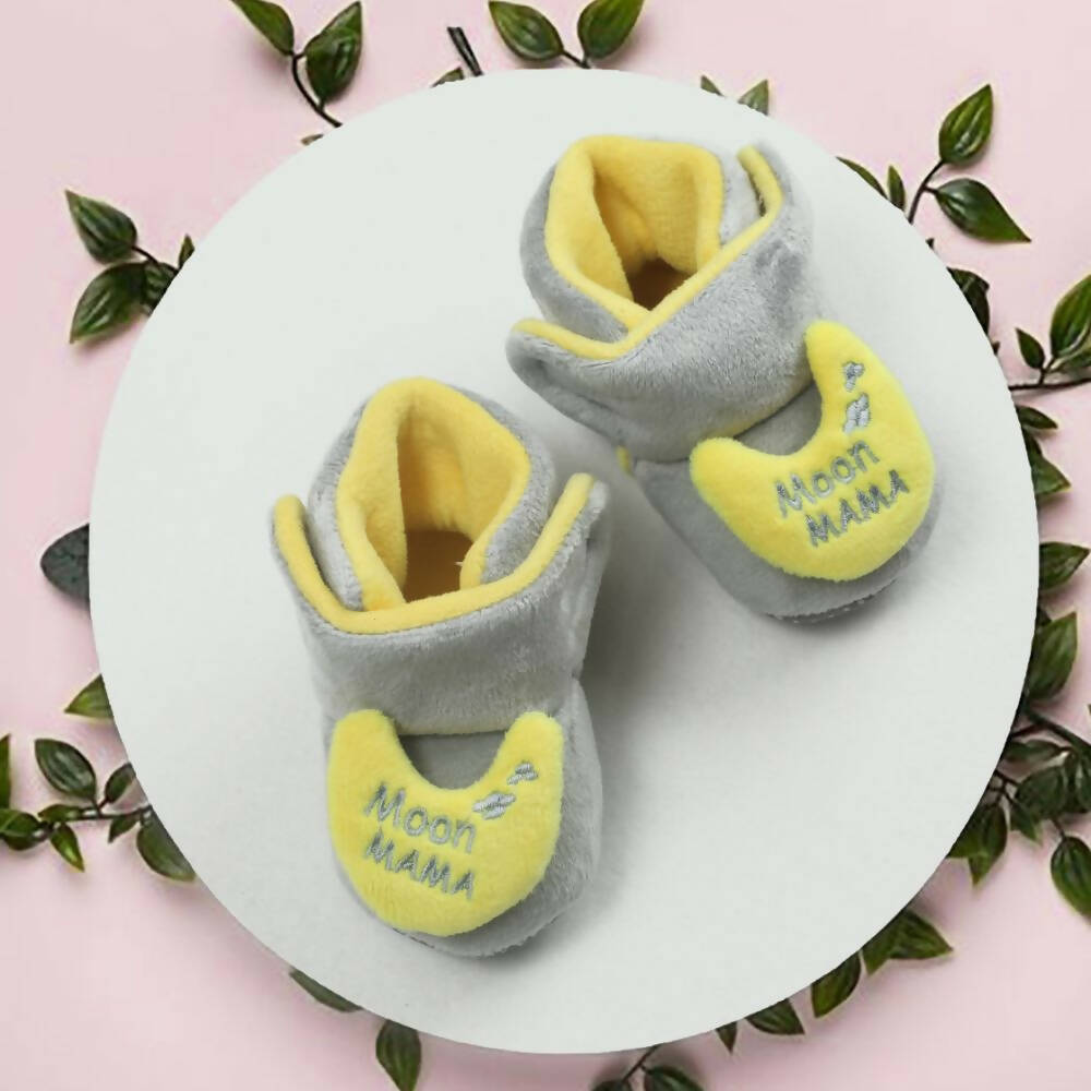 Tiny Bugs For Boys & Girls Baby Winter Booties - Grey | Grocsy