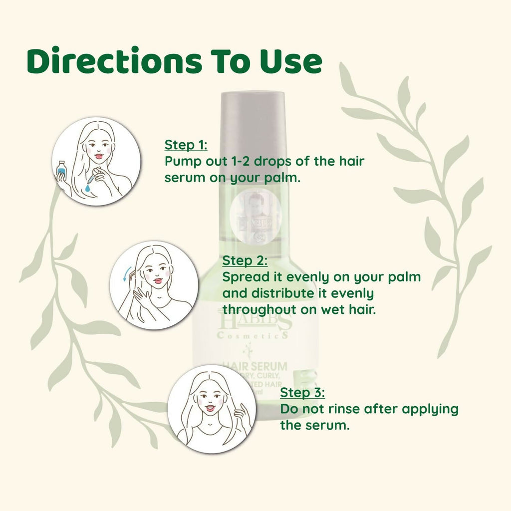 Habibs Professionnel Hair Serum For Smooth Anti-Frizz Hair | Grocsy