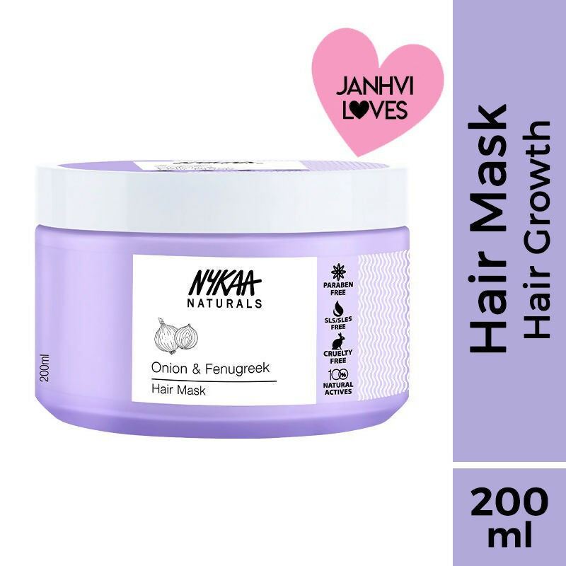 Nykaa Naturals Anti-Hair Fall Sulphate-Free Hair Mask With Onion & Fenugreek | Grocsy
