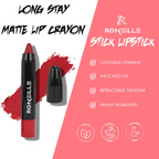 Ronzille Long Stay Matte Lip Crayon - Cherry Wood | Grocsy