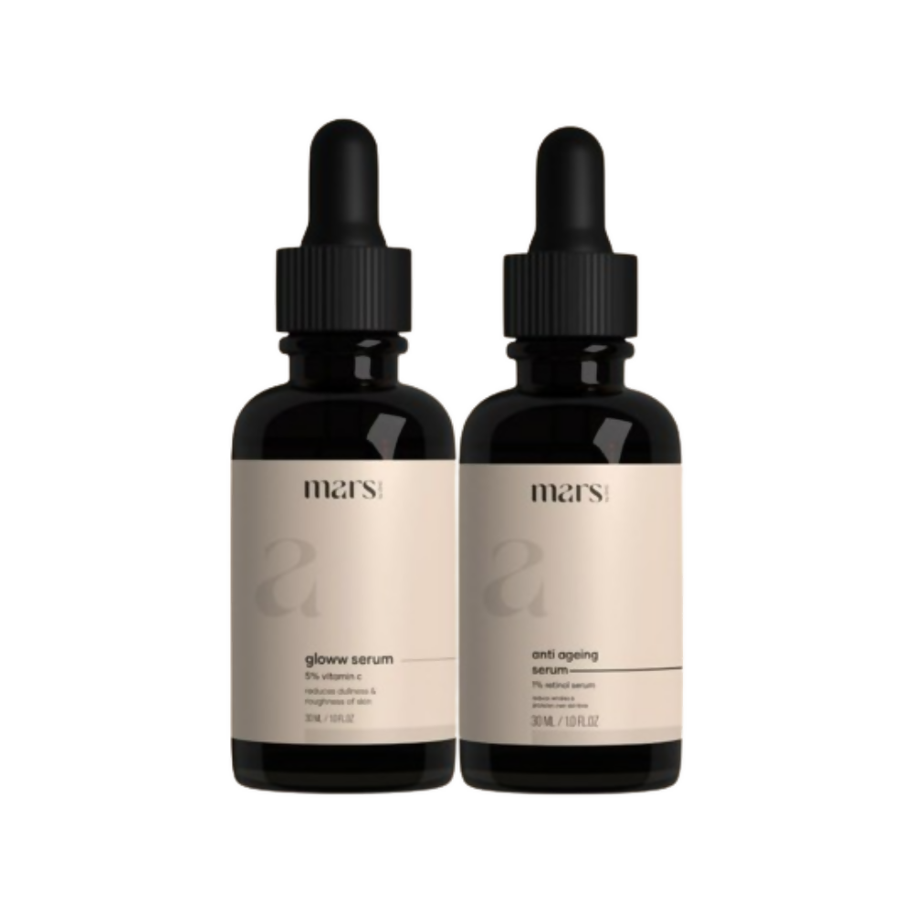 Mars By GHC Forever young kit (Gloww skin serum, Anti Ageing Serum) | Grocsy