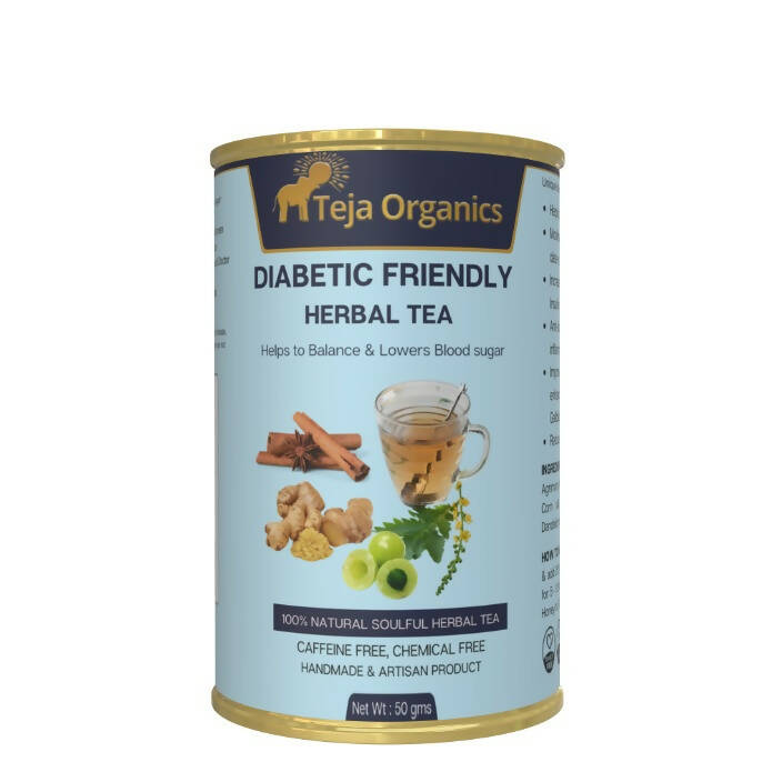 Teja Organics Diabetic Friendly Herbal Tea | Grocsy