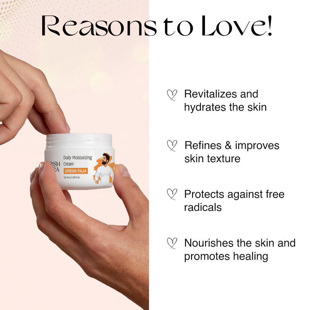 Nourish Mantra Urban Raja Daily Moisturizing Face Cream with Hyaluronic Acid & Niacinamide | Grocsy