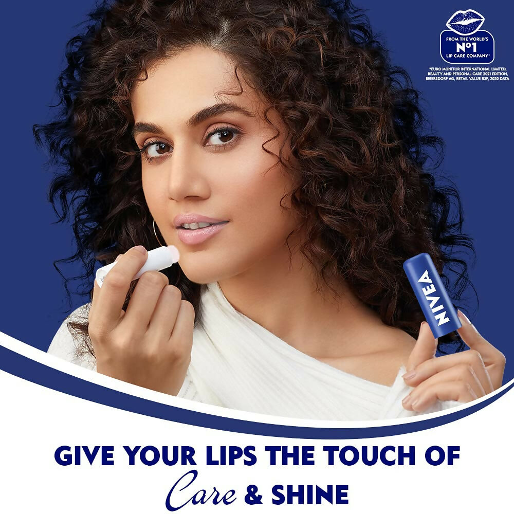 Nivea Original Care & Active Care Lip Balm Combo - 24 H melt-in moisture | Grocsy