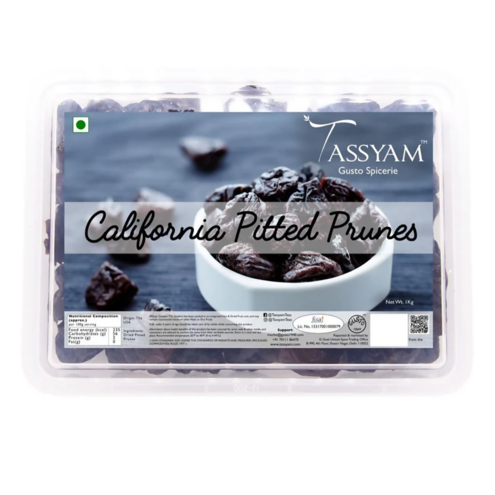 Tassyam Organics Pitted Prunes | Grocsy