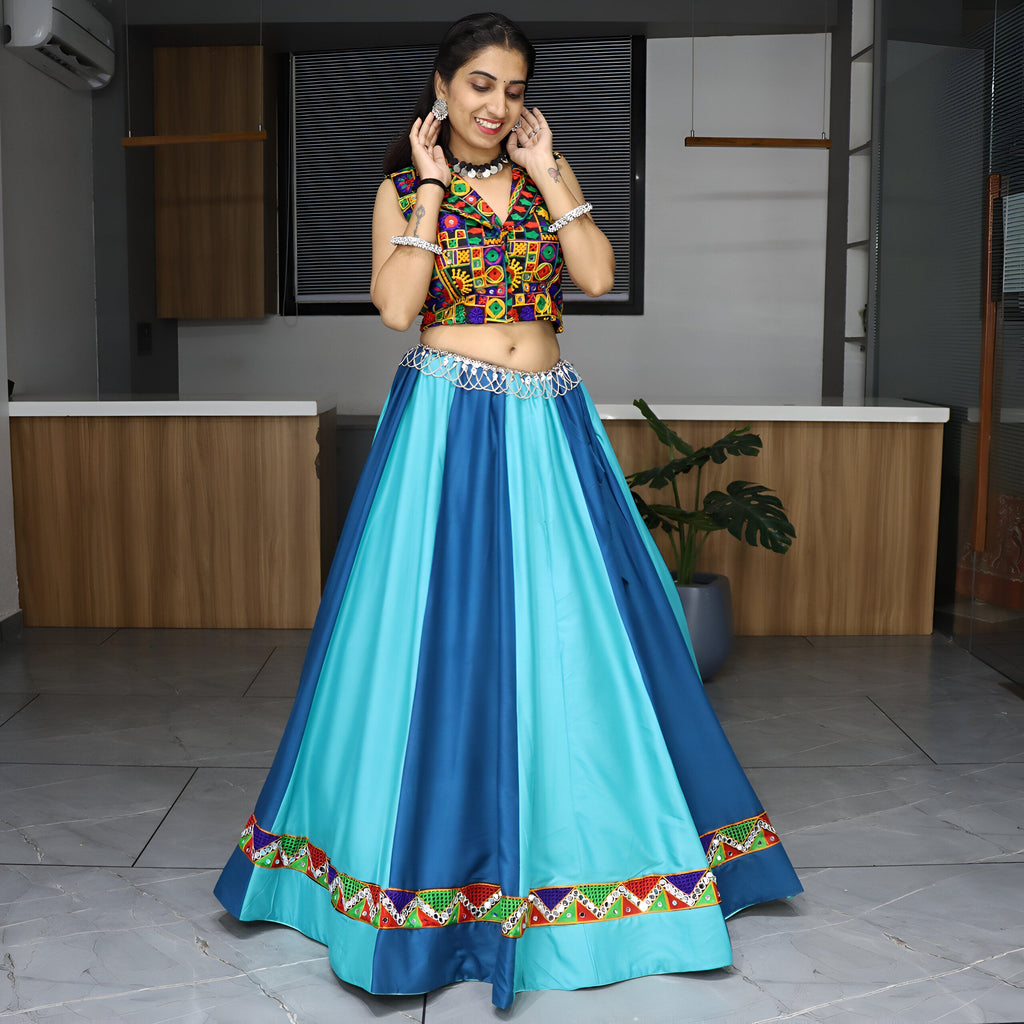 Lehenga Mart Navratri Lehenga Choli - MultiColor | Grocsy