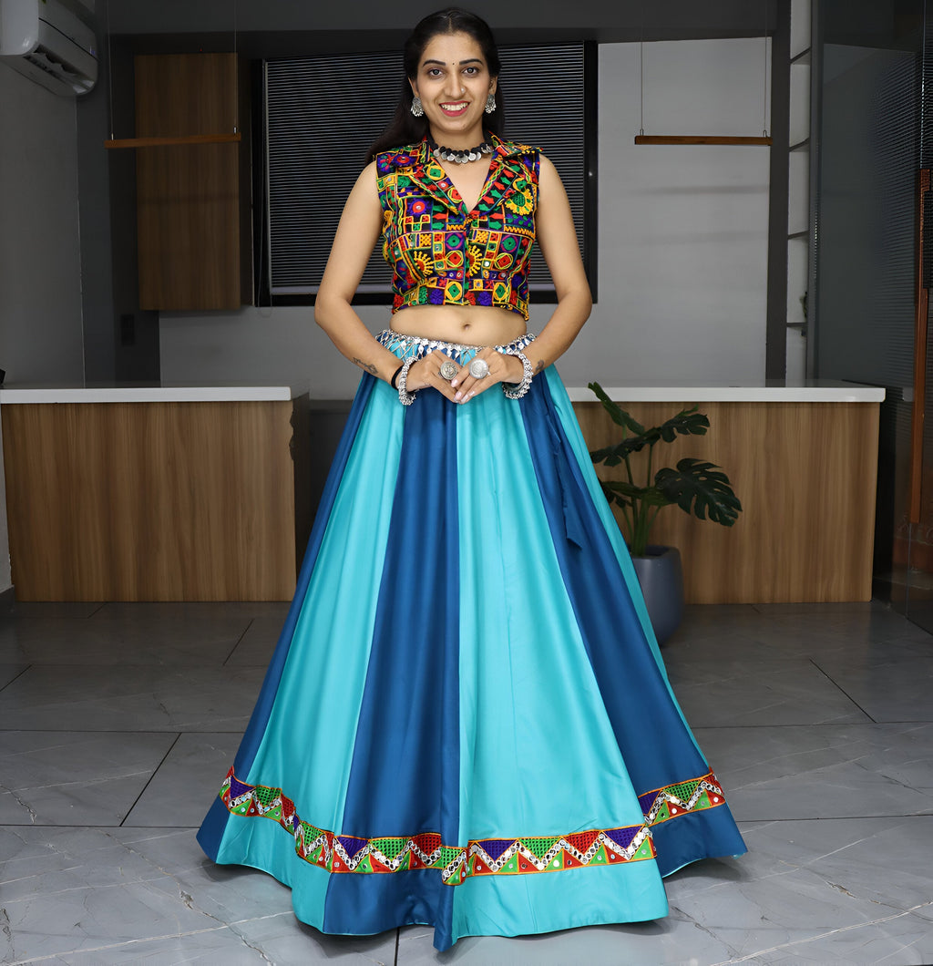 Lehenga Mart Navratri Lehenga Choli - MultiColor | Grocsy