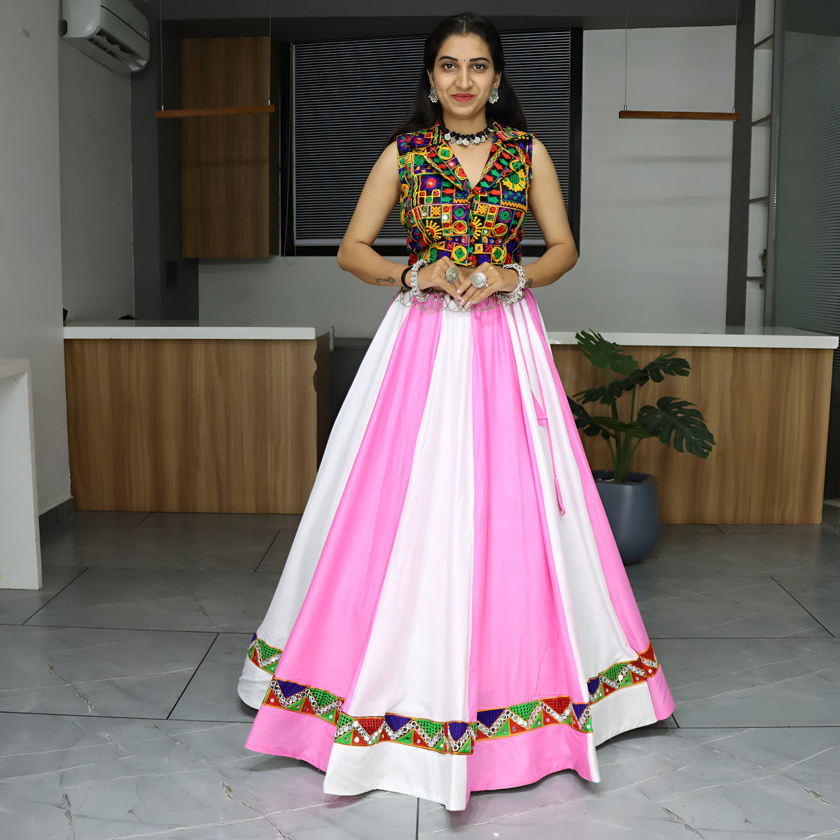 Lehenga Mart Navratri Lehenga Choli - MultiColor | Grocsy