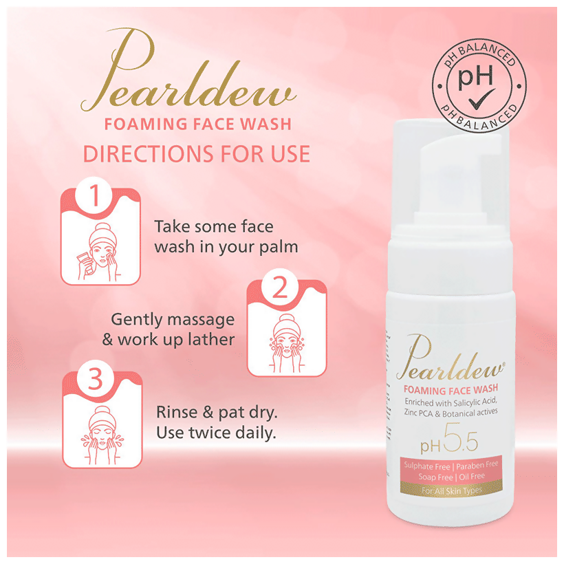 Pearldew Foaming Face Wash | Grocsy