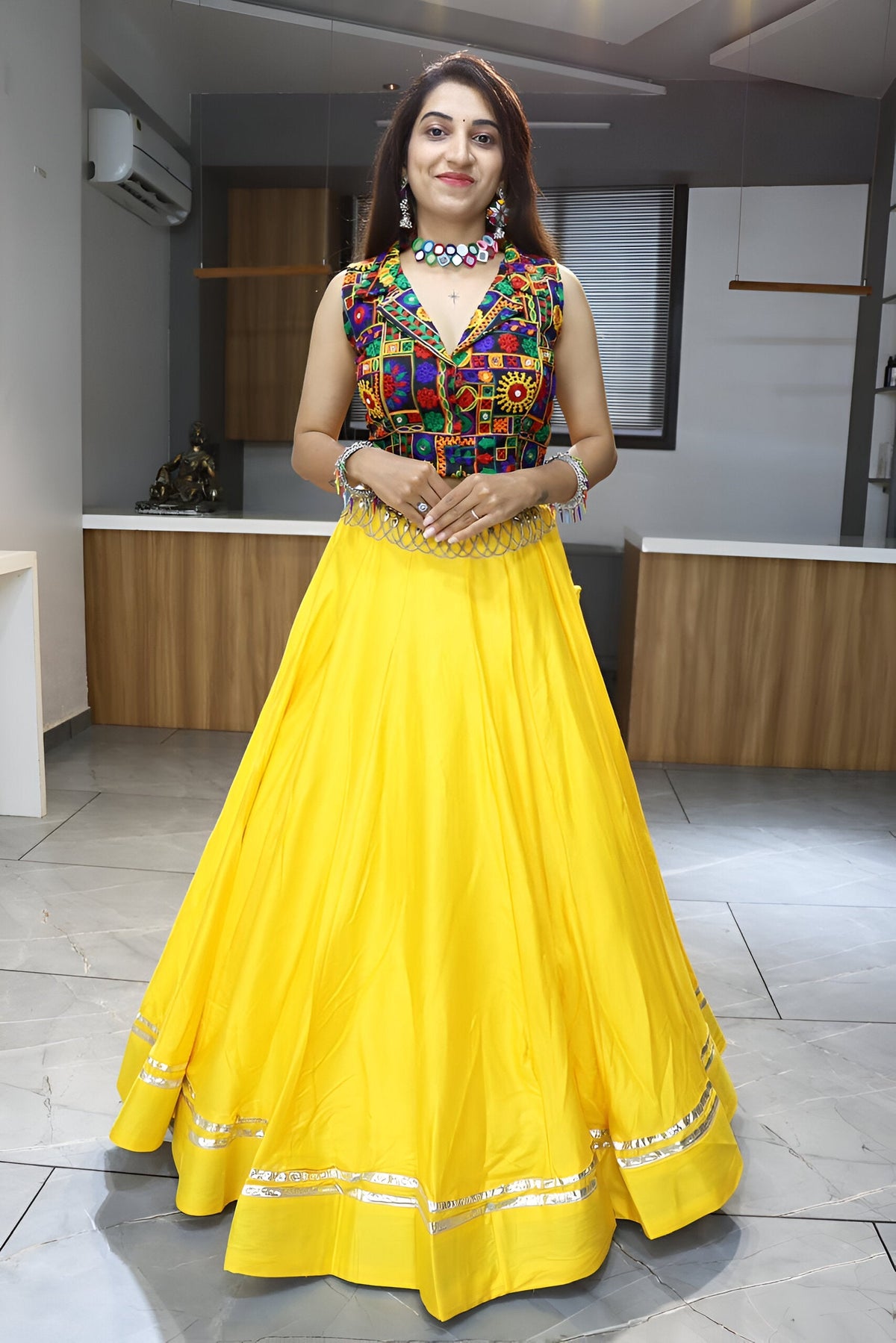 Lehenga Mart Navratri Lehenga Choli - MultiColor | Grocsy