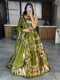 Lehenga Mart Exclusive Printed lehenga Choli for Wedding Wear - Mahendi | Grocsy
