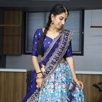 Lehenga Mart Designer Bollywood Style Wedding Lehenga Choli - Firozi | Grocsy