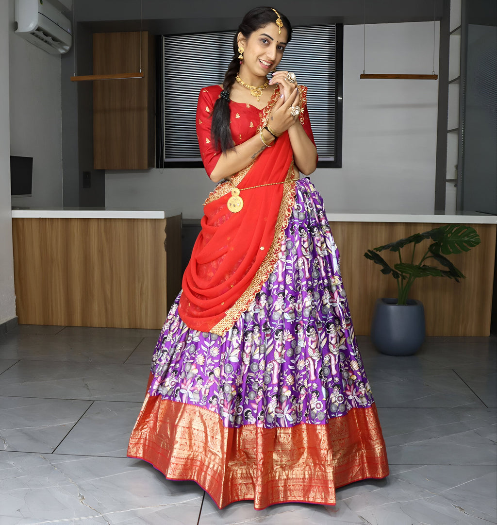 Lehenga Mart Designer Bollywood Style Wedding Lehenga Choli - Purple | Grocsy