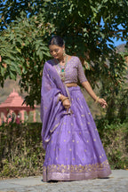 Lehenga Mart Designer Bollywood Style Wedding Lehenga Choli - Purple | Grocsy