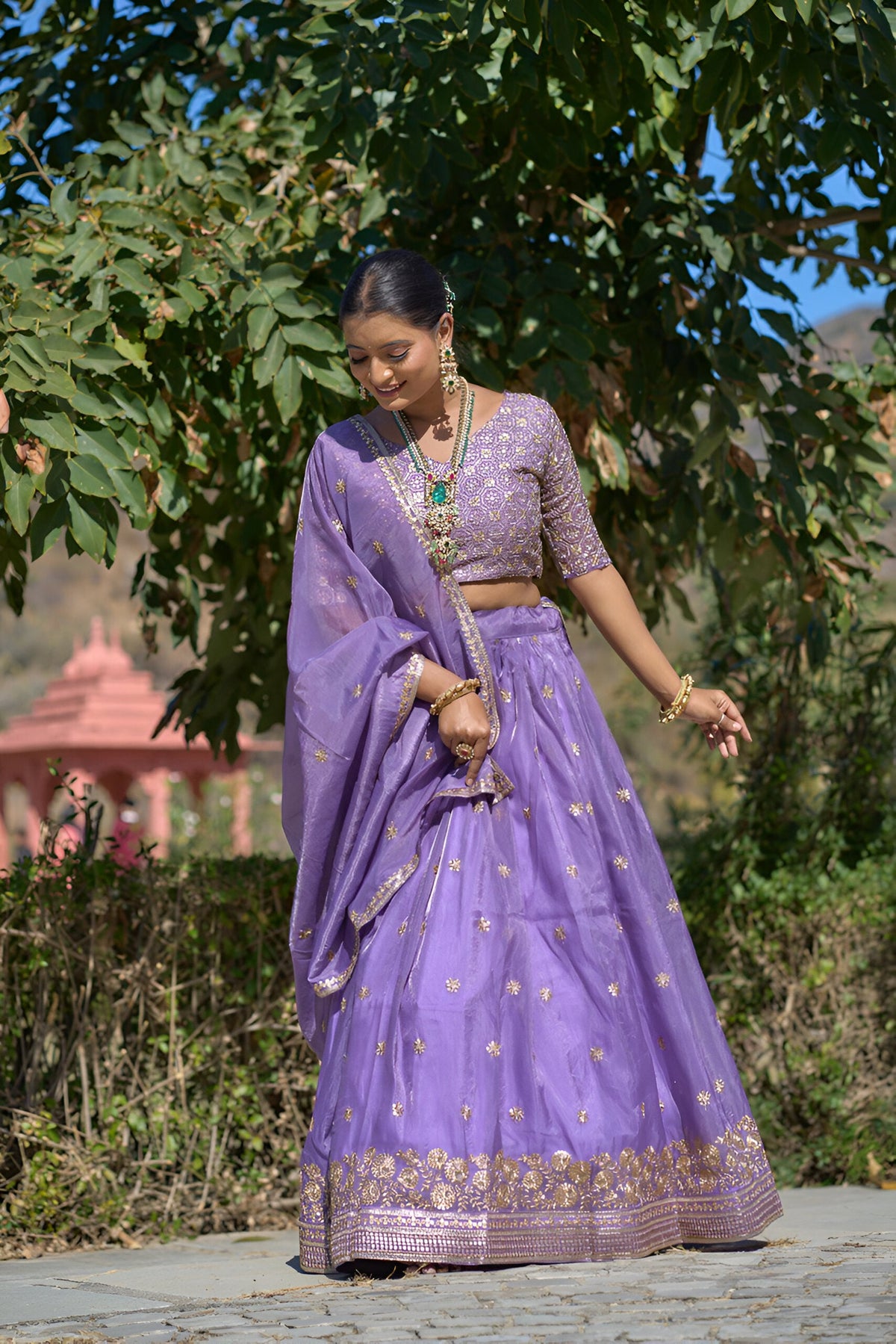 Lehenga Mart Designer Bollywood Style Wedding Lehenga Choli - Purple | Grocsy
