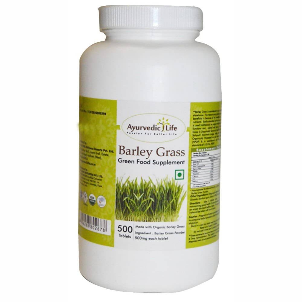 Ayurvedic Life Barley Grass Tablets | Grocsy