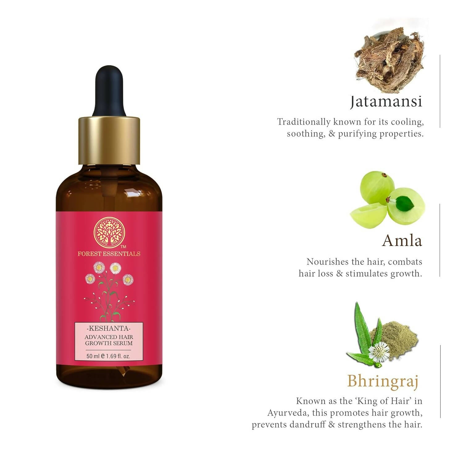 Forest Essentials Keshanta Advanced Hair Growth Serum | Grocsy